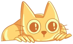 Cets peeking over a ledge with both paws on the edge